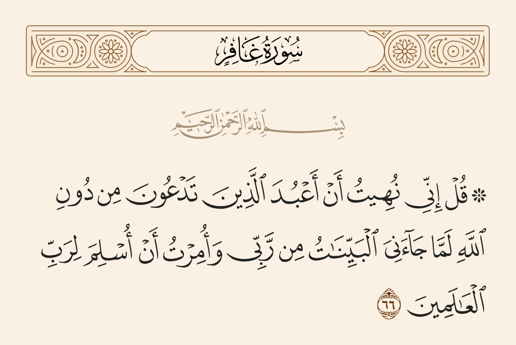 سورة غافر الآية رقم 66